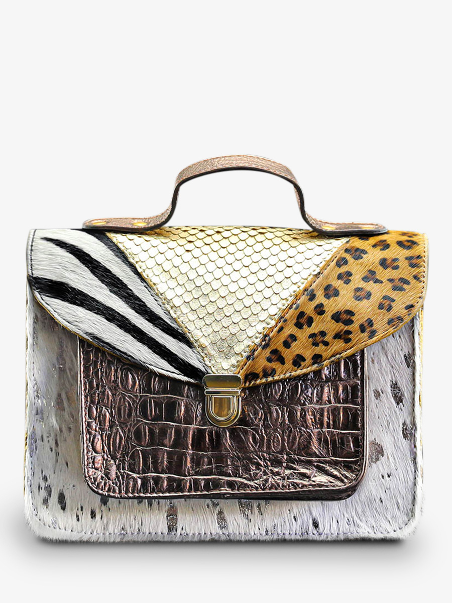 photo-front-bandolier-bag-leather-woman-zilver-goud-koper-mademoiselle-george-chimere-zilver-goud-koper-paul-marius-w05-ch-s-g-c