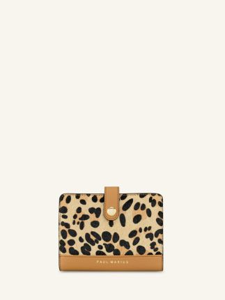 LePortefeuille Jeanne met Leopardprint - Beige