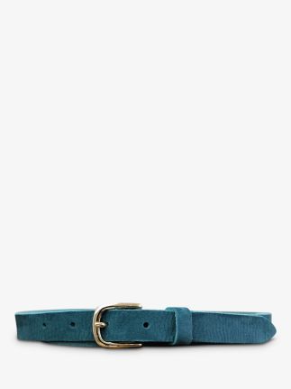 LaCeinture Magnifique nubuck - 20mm - Bleu Piscine