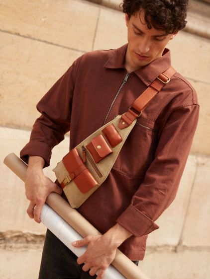 LeHolster - Cognac / Kaki canvas