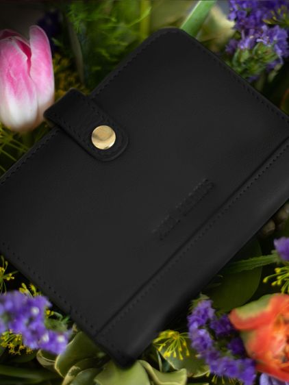 LePortefeuille Jeanne Art Déco - Zwart