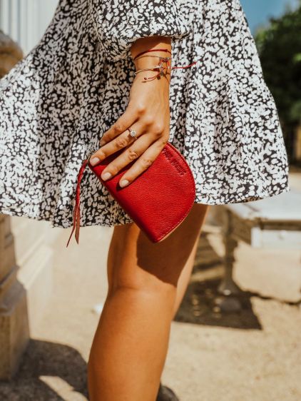 LePortefeuille Manon - Karmijnrood