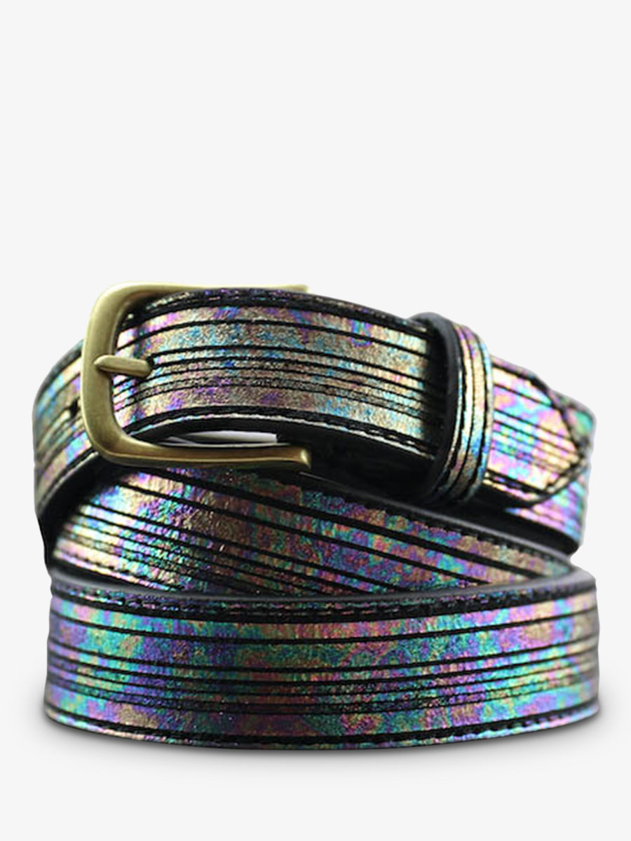 foto-front-foto-man-en-vrouw-multicolour-leder-riem-met-holografische-buckle-paul-marius-lb-115-prp