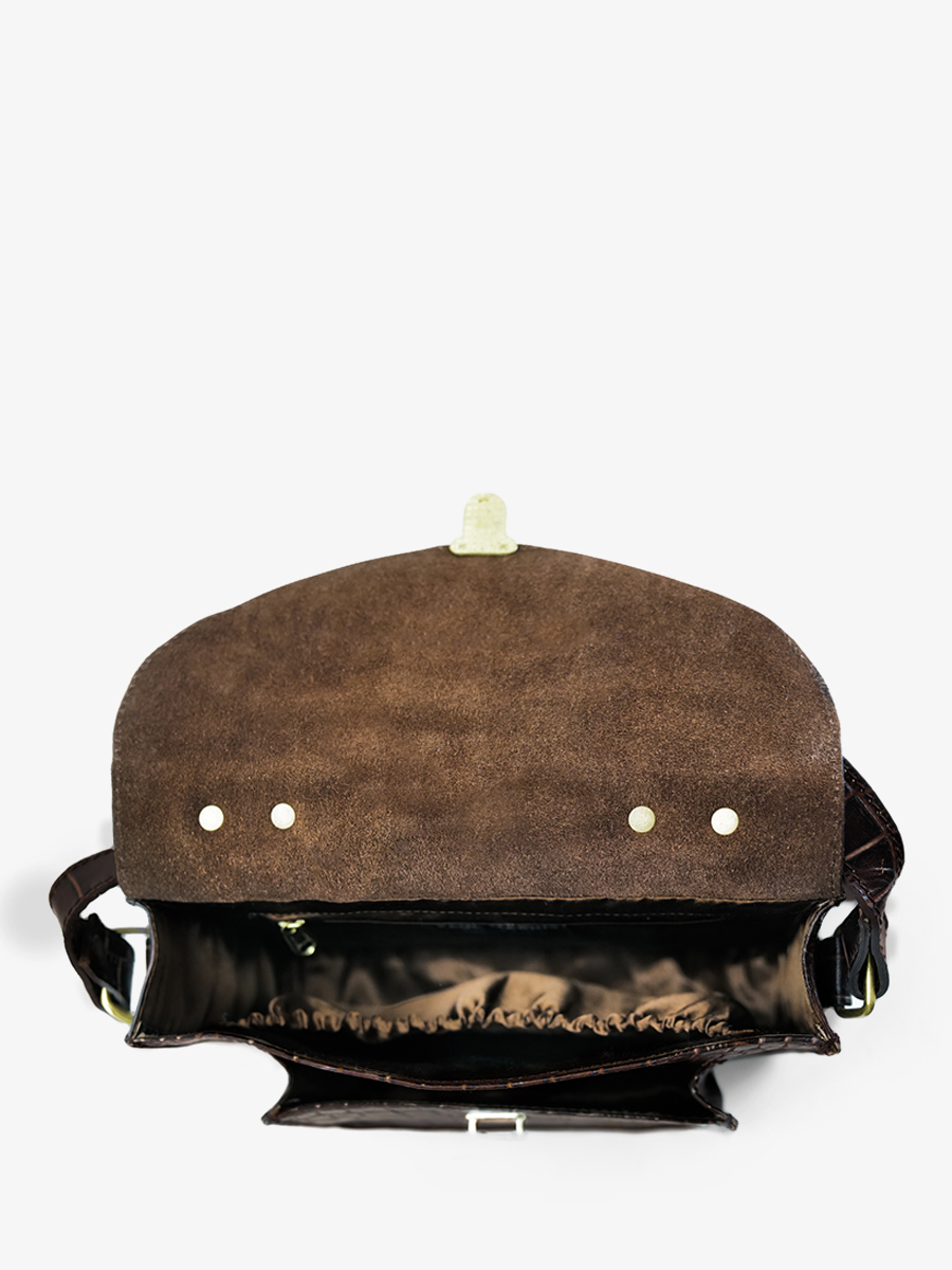 foto-portee-sac-bandouliere-leder-vrouw-mademoiselle-george-alligator-marron-paul-marius-w05-a-db