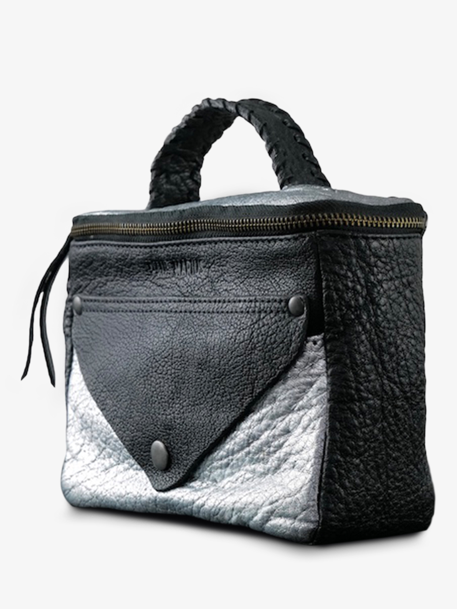 foto-vUE-DE-COTE-SAC-BANDOULIERE-CUIR-WOMAN-SILVER-BLACK-LEGAVROCHE-REEDITION-SILVER-BLACK-PAUL-MARIUS-W26-S-B