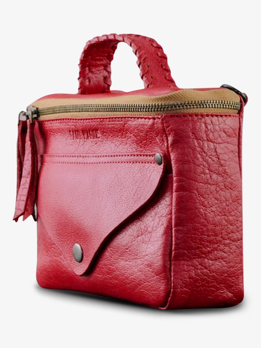 foto-vue-de-cote-sac-bandouliere-cuir-vrouw-roze-legavroche-reeditie-roze-paul-marius-w26-r