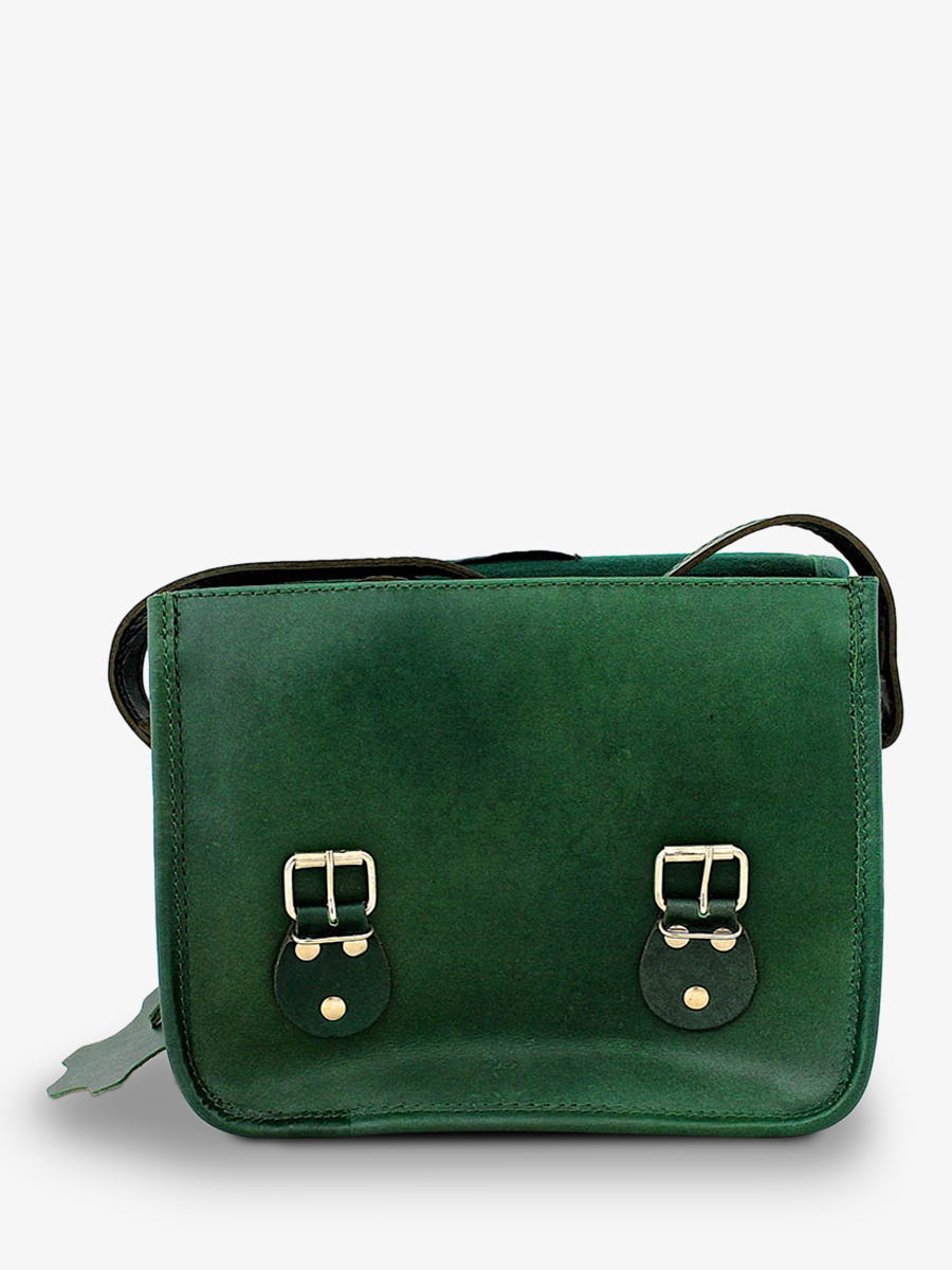 photo-burse-bandolier-bag-leather-vrouw-groen-lasacoche-s-emeraude-paul-marius-m02s10-dg