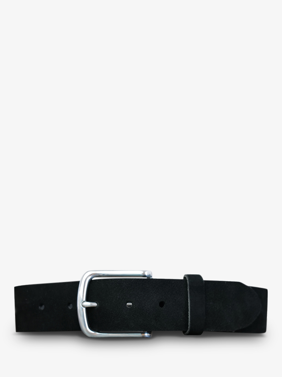 foto-front-picture-leder-riem-voor-man-en-vrouw-zwart-magnifiek-riem-nubuck-40mm-black-paul-marius-cdv-40-n-b