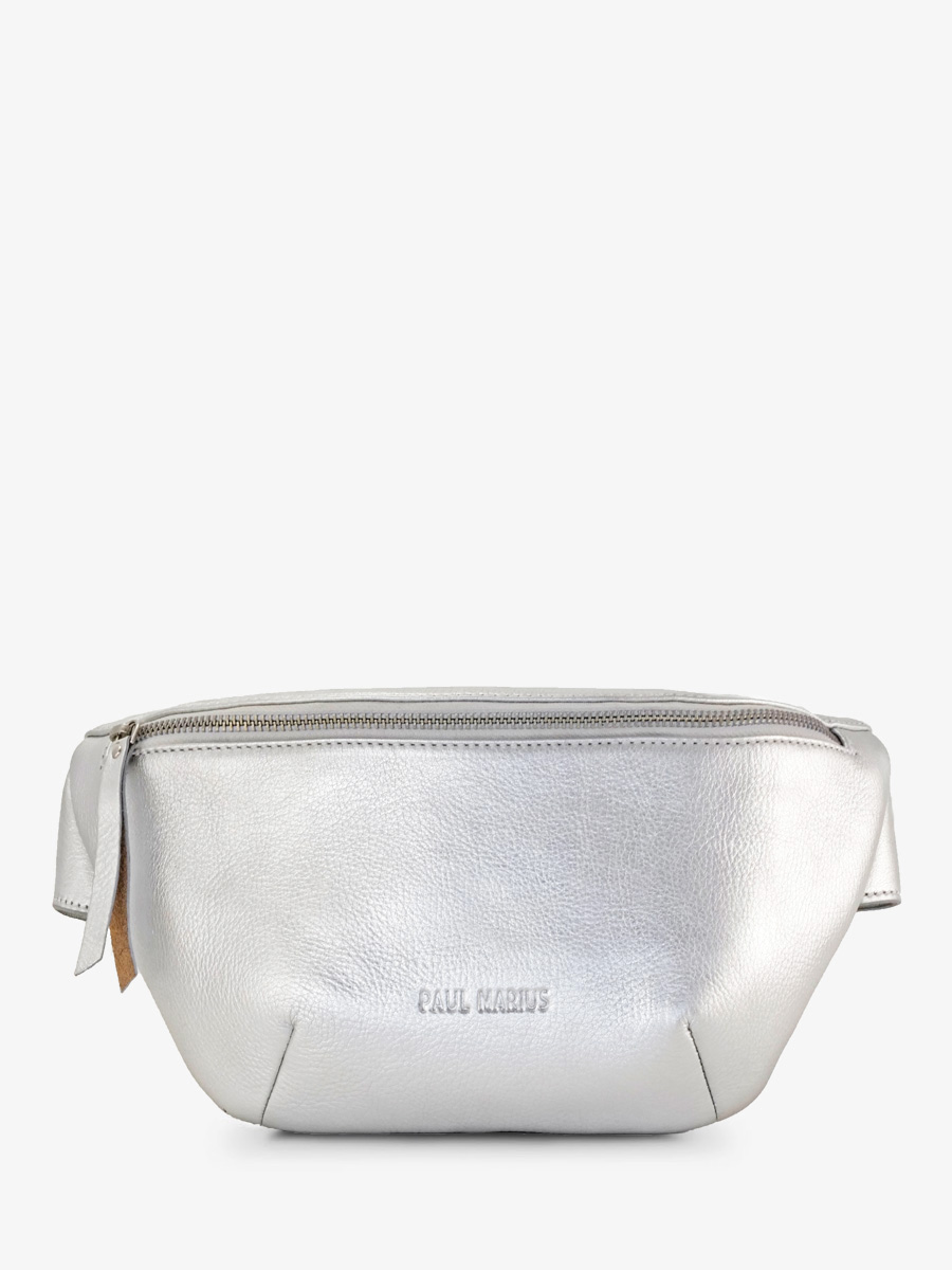 photo-vue-DE-FACE-SILVER-LEER-BANANA-BAG-SILVER-LABANANA-SILVER-PAUL-MARIUS-M503-S