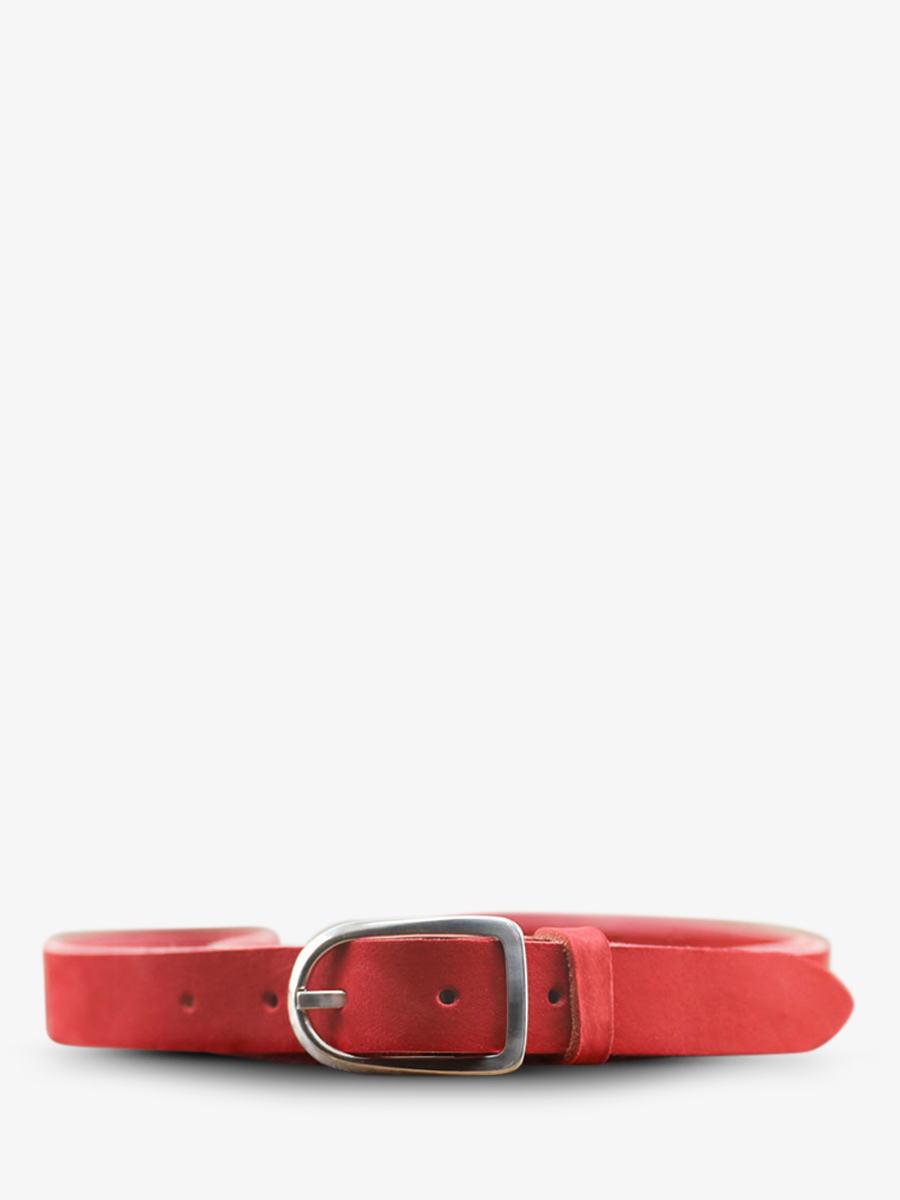 photo-front-picture-leather-belt-for-mannen-en-vrouwen-red-magnificent-belt-nubuck-25mm-red-carmine-paul-marius-cdv-25-n-r