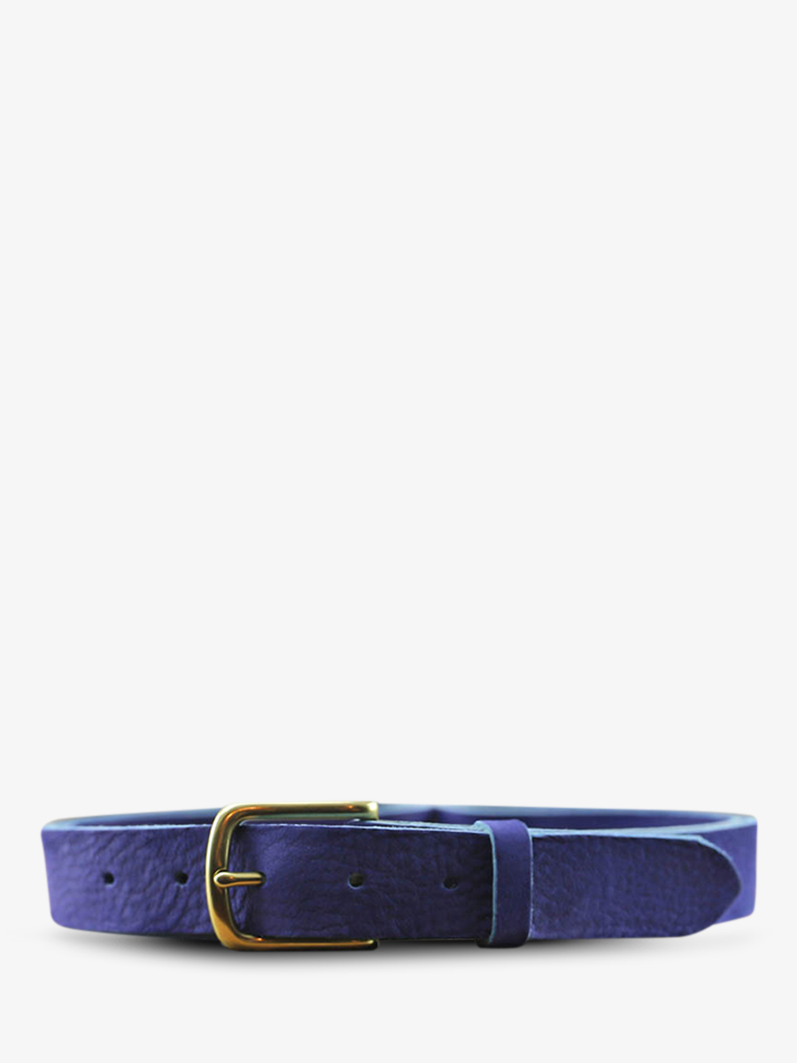 photo-vue-de-face-leder-riem-voor-mannen-en-vrouwen-blauw-magnifiek-inkt-nubuck-30mm-blauw-elektrisch-paul-marius-cdv-30-n-eb