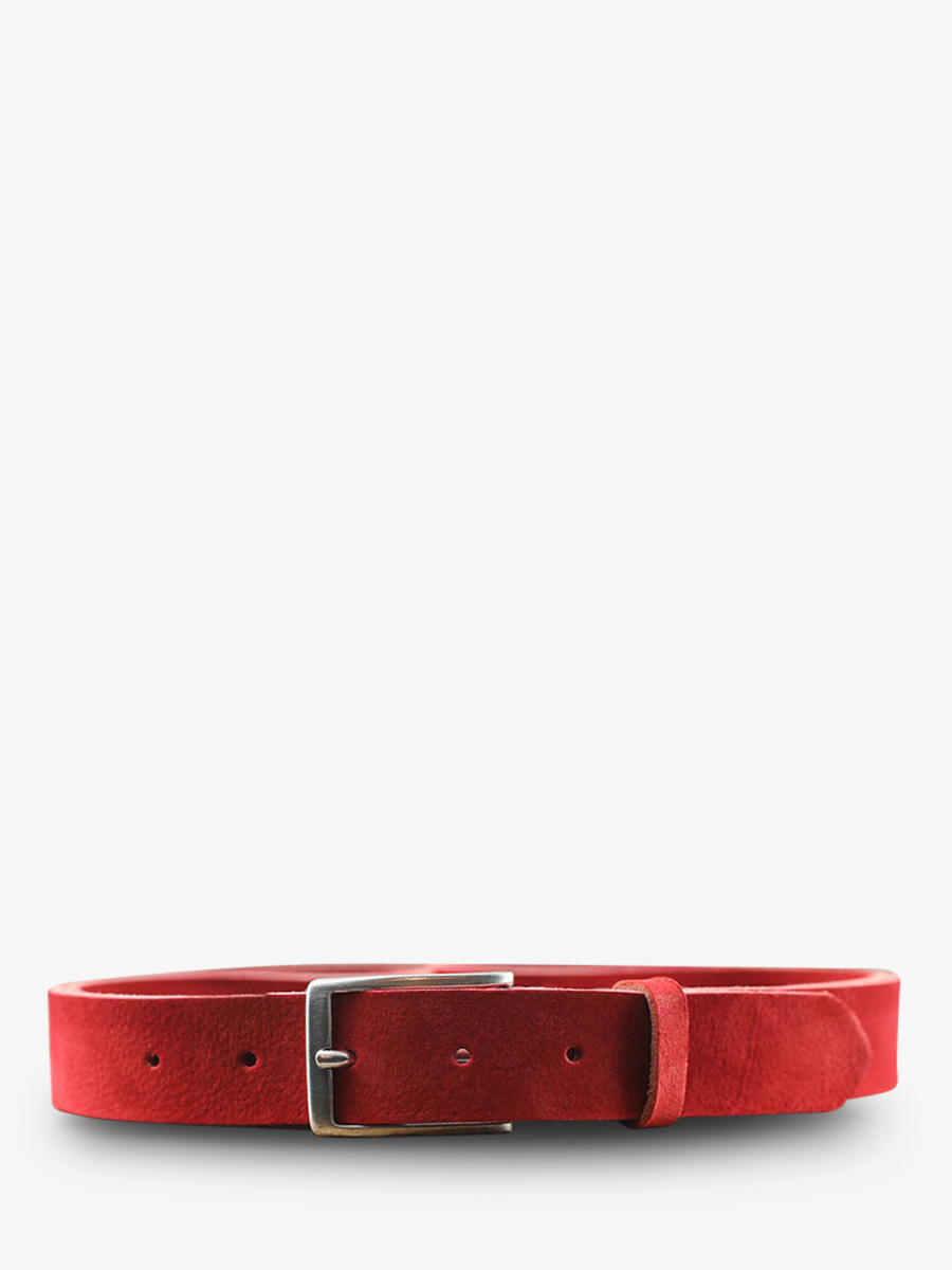 photo-front-picture-leather-belt-for-man-and-women-red-magnificent-belt-nubuck-30mm-red-carmine-paul-marius-cdv-30-n-r