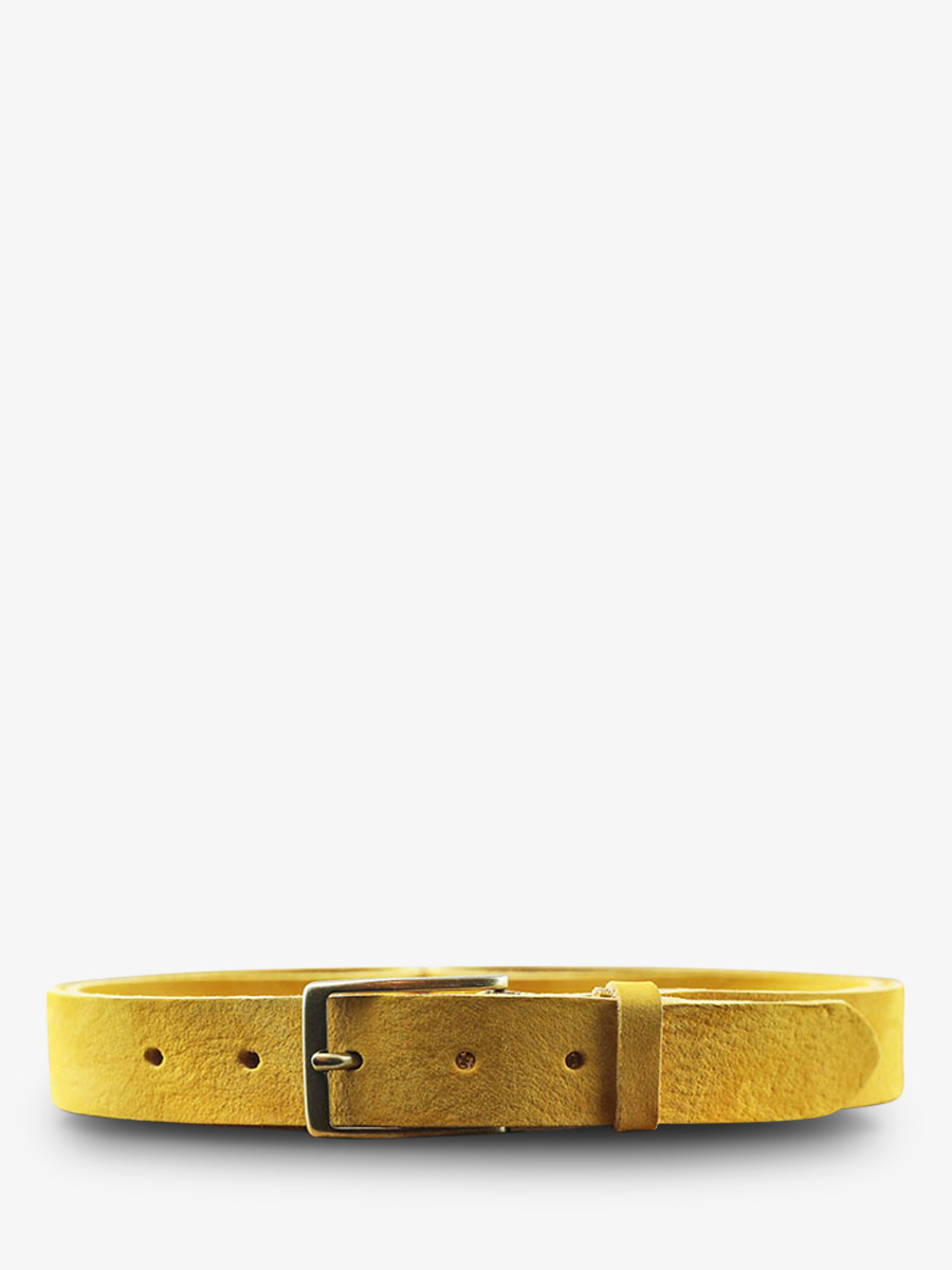 photo-front-picture-leather-belt-for-man-en-vrouw-gele-magnificent-belt-nubuck-30mm-safran-paul-marius-cdv-30-n-y