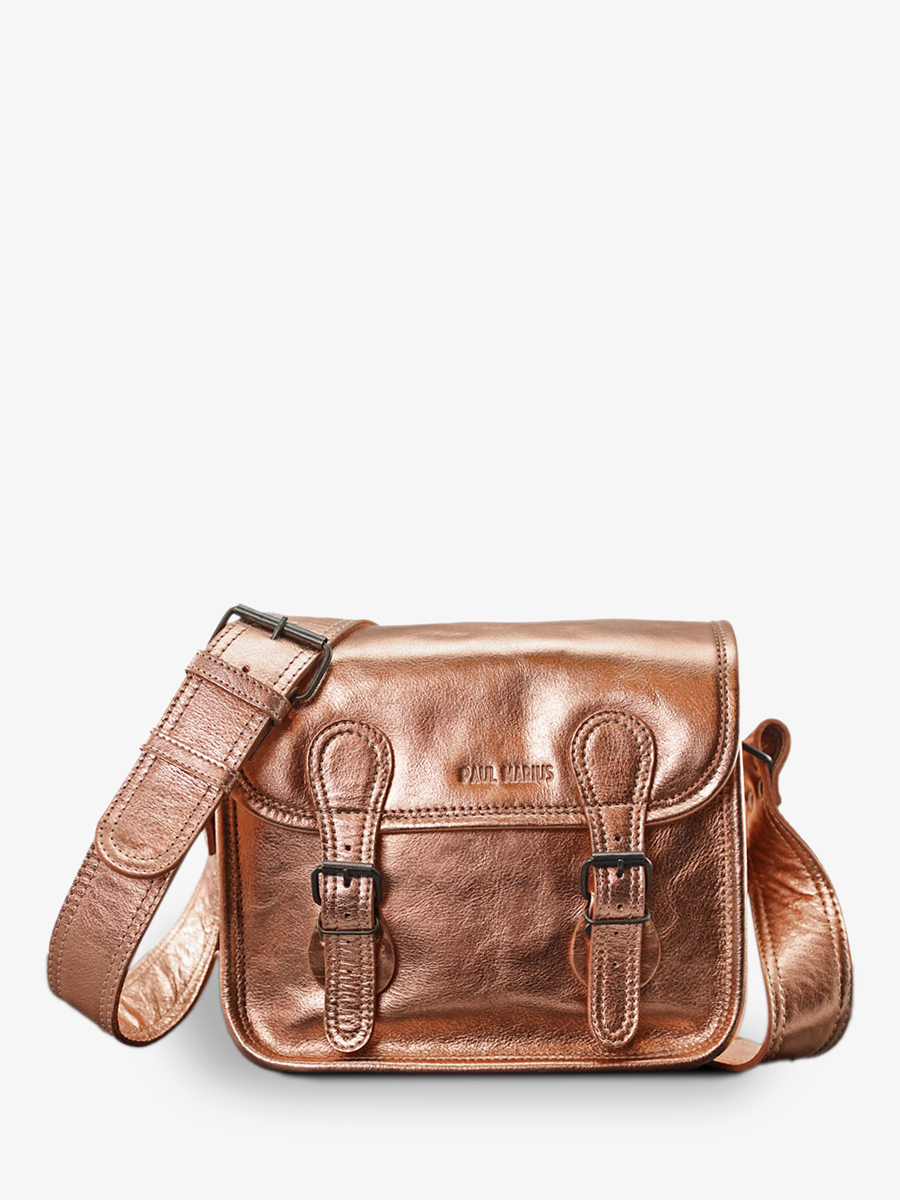 foto-front-bandolier-tas-leder-roze-goud-lasacoche-s-goud-paul-marius-m02S10-g-pi