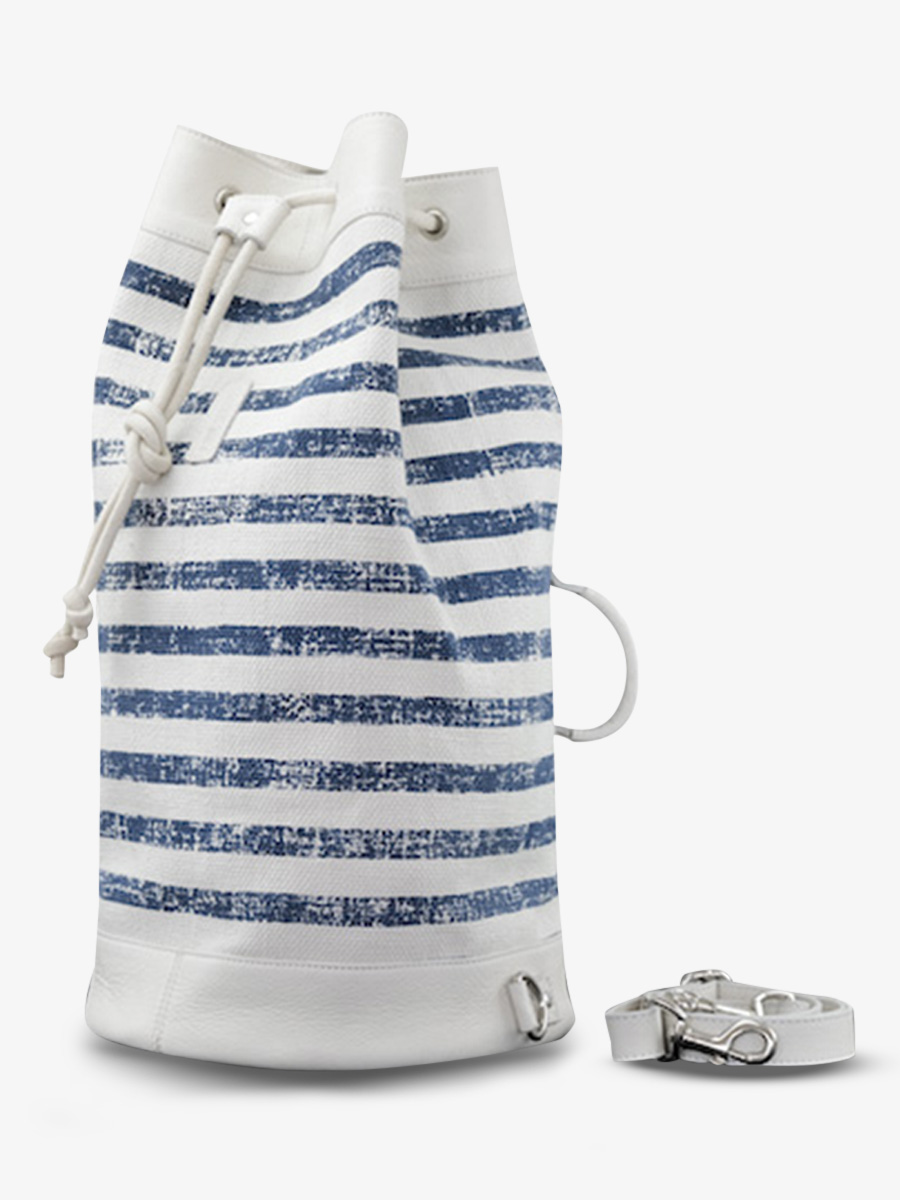 foto-vue-de-cote-sac-de-voyage-tissus-bleu-blanc-lepackage-côte-ouest-mariniere-paul-marius-m106-cnv-blu-w