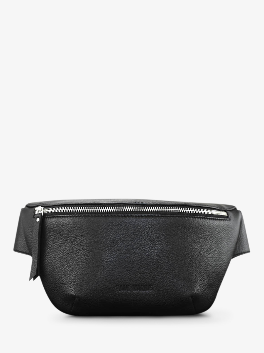foto-vUE-DE-FACE-SAC-BANANE-EN-CUIR-NOIR-LABANANE-NOIR-PAUL-MARIUS-M503-b