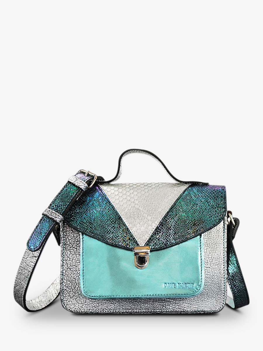 photo-vUE-DE-FACE-SAC-BANDOULIERE-CUIR-WOMAN-BLUE-WIT-MADEMOISELLE-GEORGE-CHIMERE-POLAR-PAUL-MARIUS-W05-CH-S-BLU