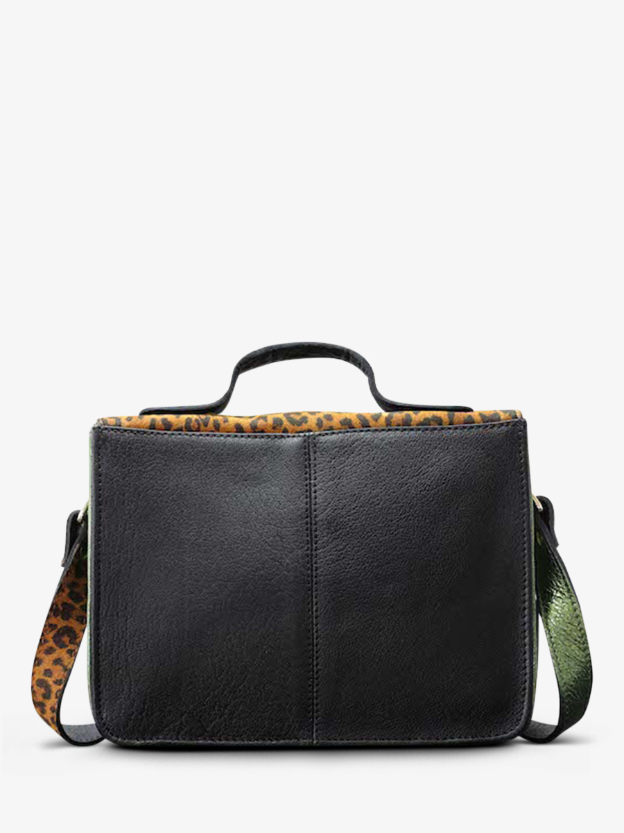 photo-vue-de-dos-sac-bandouliere-cuir-vrouw-bruin-groen-mademoiselle-george-leopard-natuurlijk-khaki-gemetalliseerd-paul-marius-w05-l-mcgr