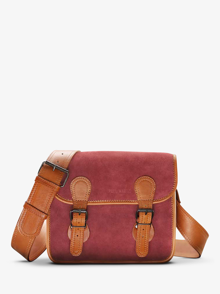 foto-front-bandelier-tas-vrouw-leder-bruin-paars-lasacoche-s-pampa-naturel-raisin-paul-marius-m72s10-ol-dr