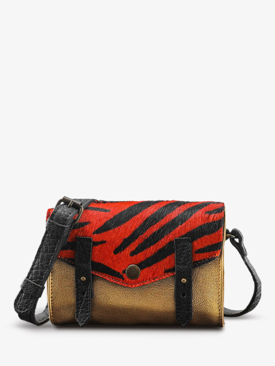 photo-front-picture-bandouliere-bag-leather-woman-orange-gold-le-mini-onmisbaar-zebra-oranje-gold-paul-marius-w08s-z-o-g