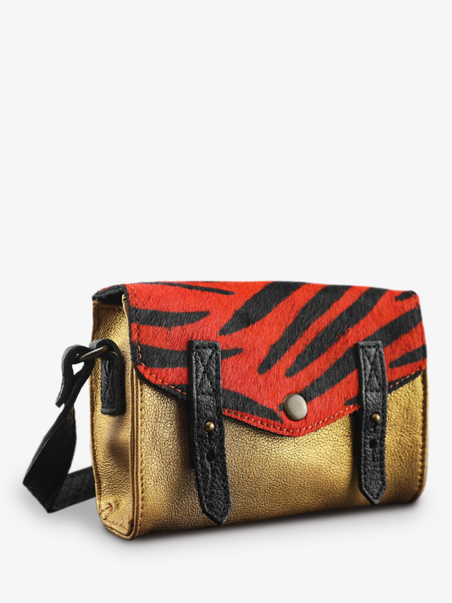 photo-vue-de-cote-bandouliere-bag-leather-woman-orange-gold-le-mini-indispensable-zebra-orange-gold-paul-marius-w08s-z-o-g