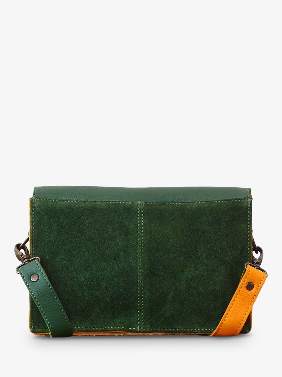 foto-vue-de-dos-sac-bandouliere-cuir-vrouw-kaki-jaune-lepapillon-kaki-safran-paul-marius-w09-k-y