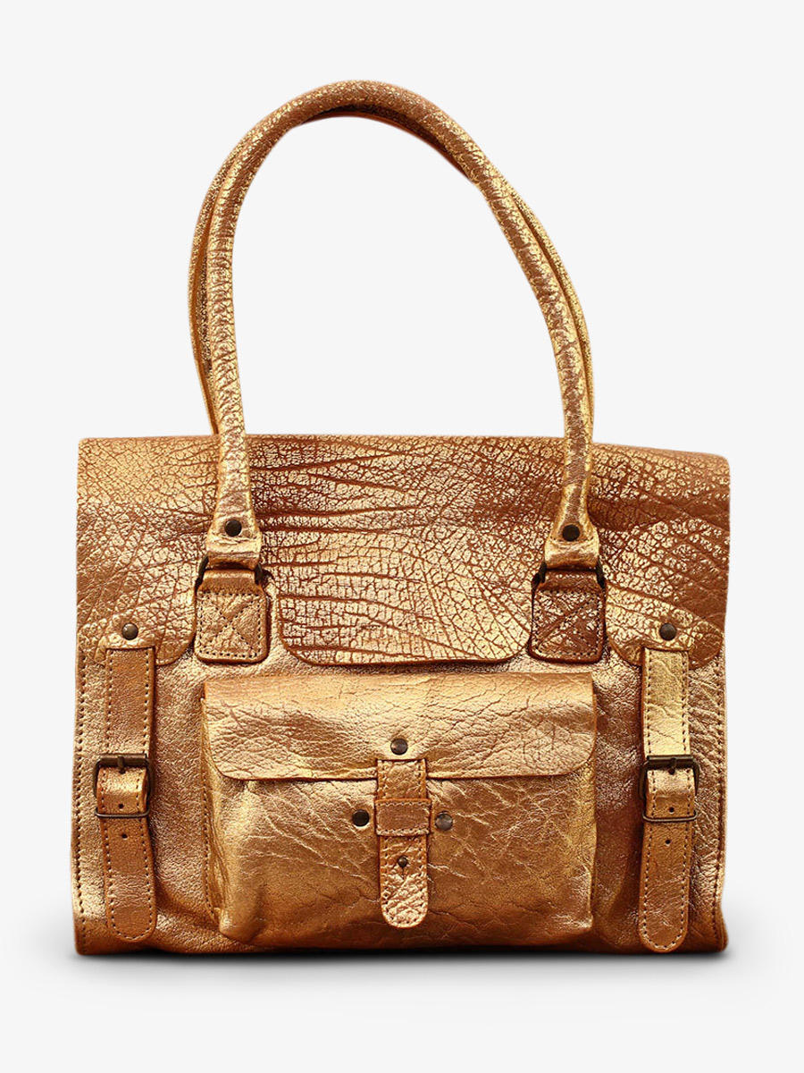 foto-gezicht-tas-leder-vrouw-goud-lerive-links-m-dore-paul-marius-w01m-gd