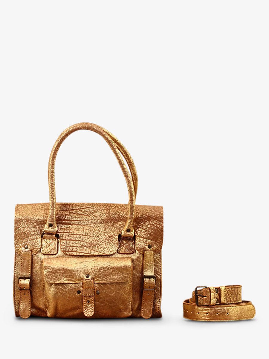 foto-interieur-sac-bandouliere-cuir-vrouw-goud-lerive-links-m-dore-paul-marius-w01m-gd