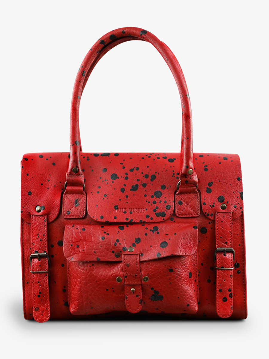 photo-vUE-DE-FACE-SAC-BANDOULIERE-CUIR-WOMAN-RED-LERIVE-LEFT-ARTIST-M-RED-CARMIN-PAUL-MARIUS-W01M-A-R