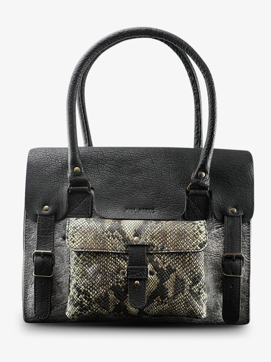 photo-front-bag-bandouliere-leder-vrouw-zilver-lerive-links-m-python-zilver-paul-marius-w01m-p-s-b