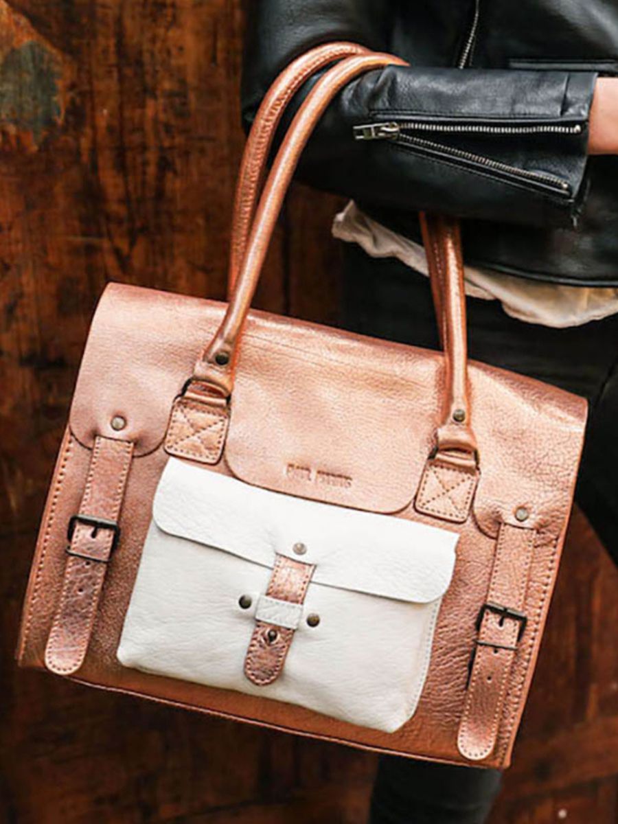 foto-tas-bandtas-leder-vrouw-roze-goud-wit-links-flank-m-goud-roze-wit-paul-marius-w01m-g-pi-w