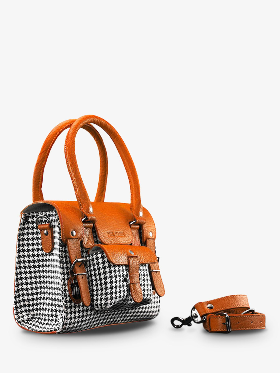 foto-vue-de-cote-sac-bandouliere-cuir-vrouw-oranje-lerive-gauche-s-grand-prix-tangerine-paul-marius-w01s-hs-o