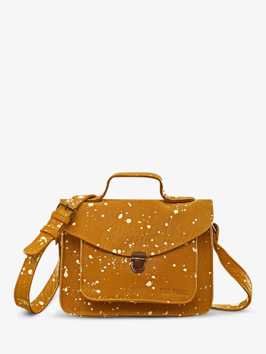 photo-front-face-bandouliere-bag-LEATHER-WOMAN-YELLOW-MADEMOISELLE-GEORGE-ARTIST-SAFRAN-PAUL-MARIUS-W05-A-Y