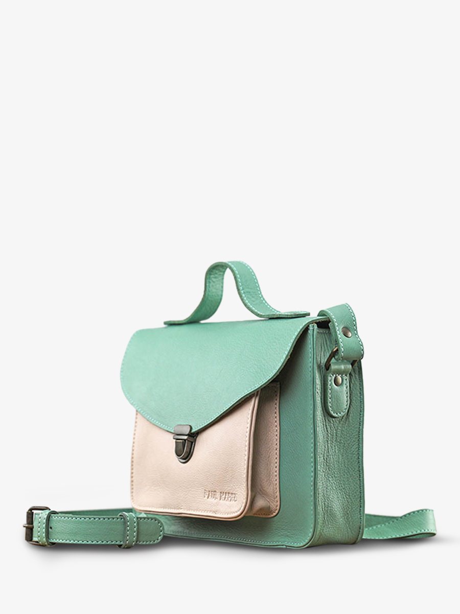 foto-vue-de-cote-bandouliere-tas-leder-vrouw-beige-mademoiselle-george-cupcake-amandel-paul-marius-w05-ck-al