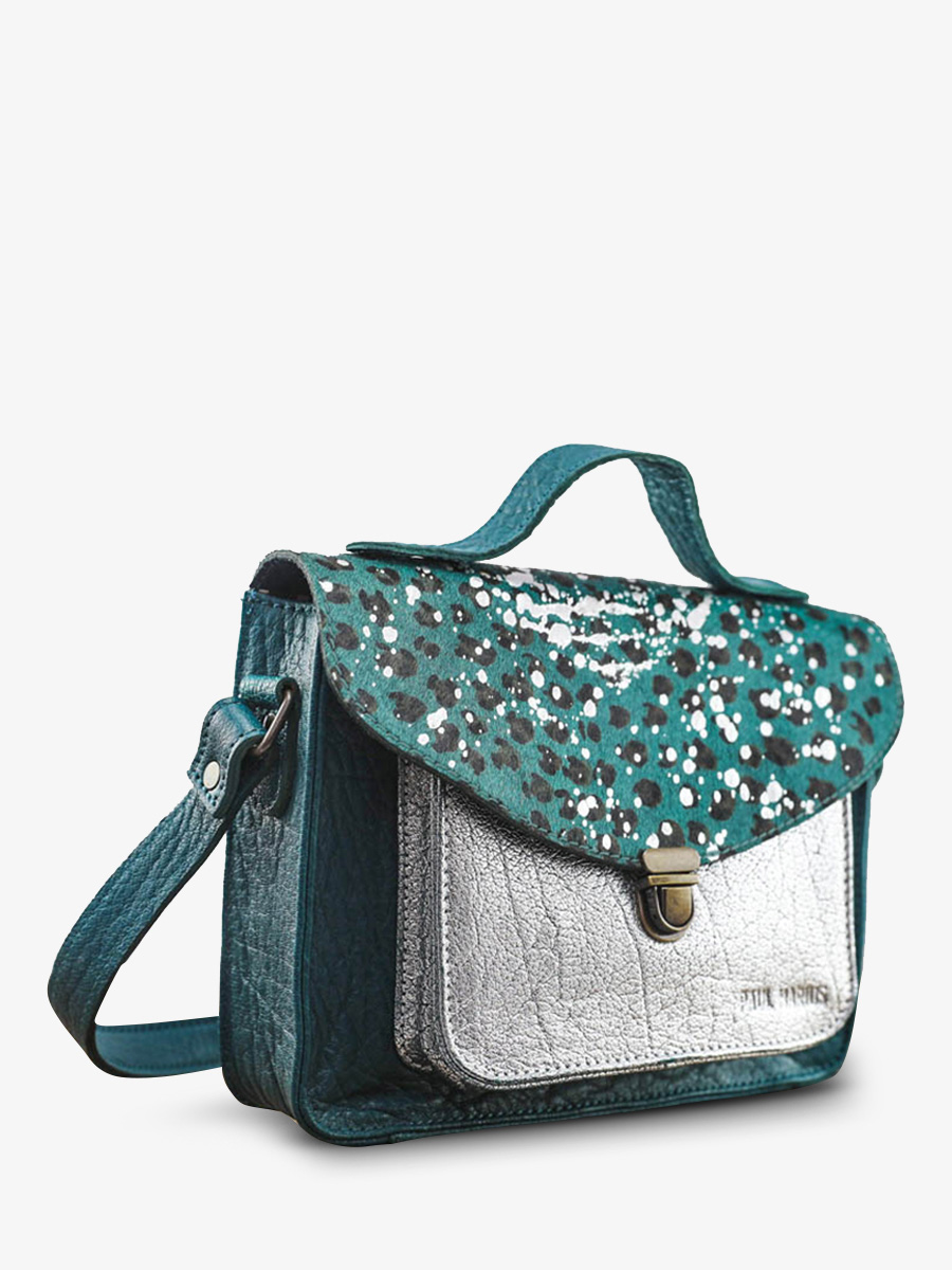 photo-vue-de-cote-bandolier-bag-leather-woman-blue-silver-mademoiselle-george-leopard-blue-pool-silver-paul-marius-w05-lp-blu-s