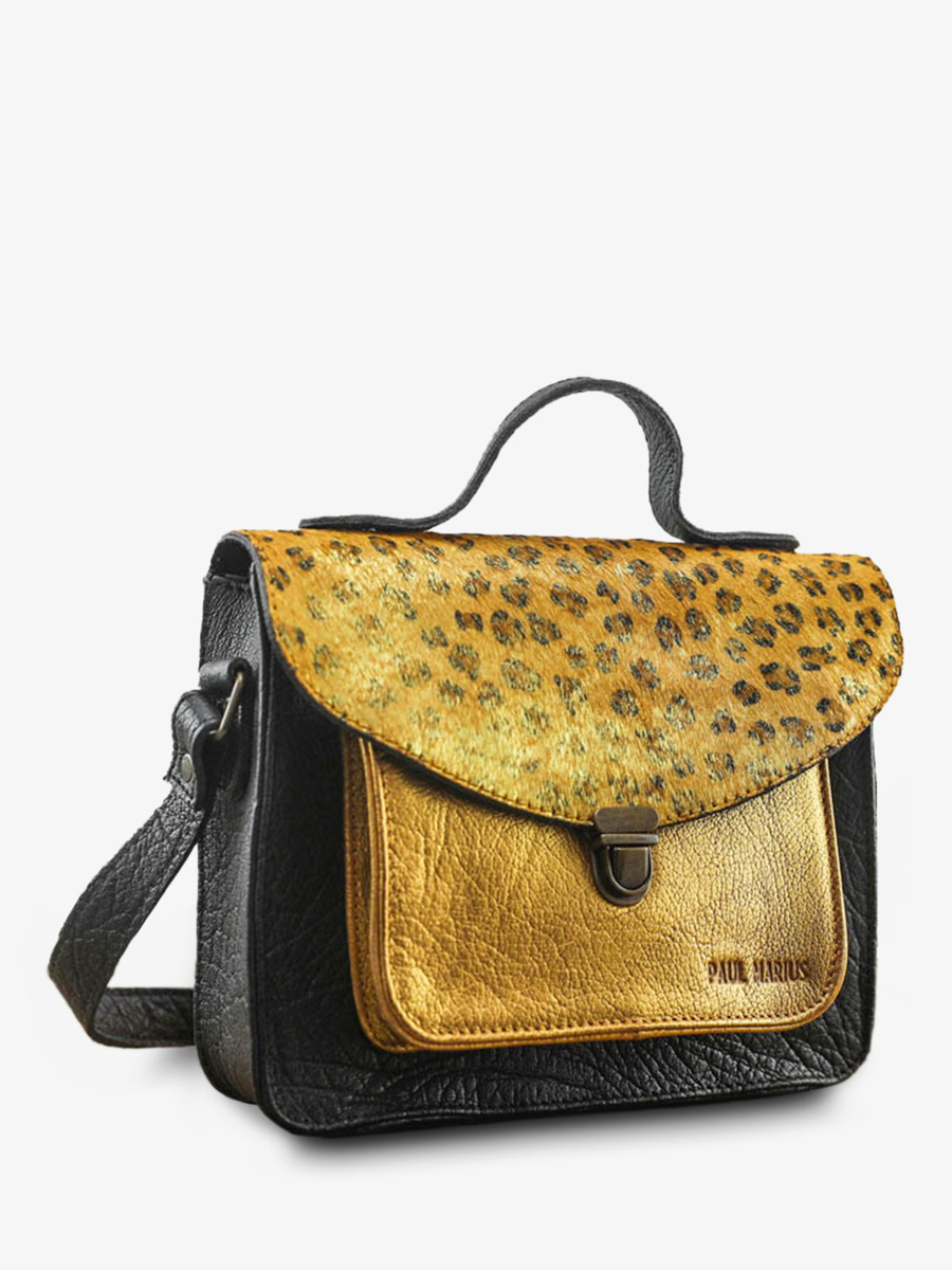foto-vUE-DE-COTE-BANDOULIERE-BAG-LEATHER-WOMAN-BLACK-GOLD-MADEMOISELLE-GEORGE-LEOPARD-BLACK-GOLD-PAUL-MARIUS-W05-LP-B-G
