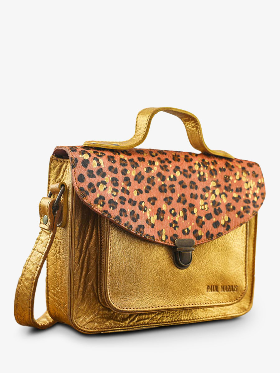 foto-vue-de-cote-sac-bandouliere-cuir-vrouw-roze-goud-mademoiselle-george-leopard-pink-gold-paul-marius-w05-lp-pi-g