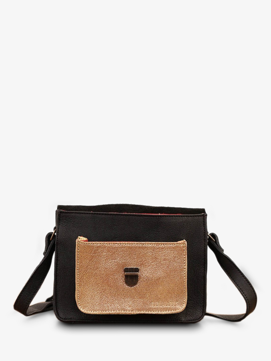 photo-vue-de-dos-sac-bandouliere-cuir-vrouw-zwart-goud-mademoiselle-george-black-gold-paul-marius-w05-b-g