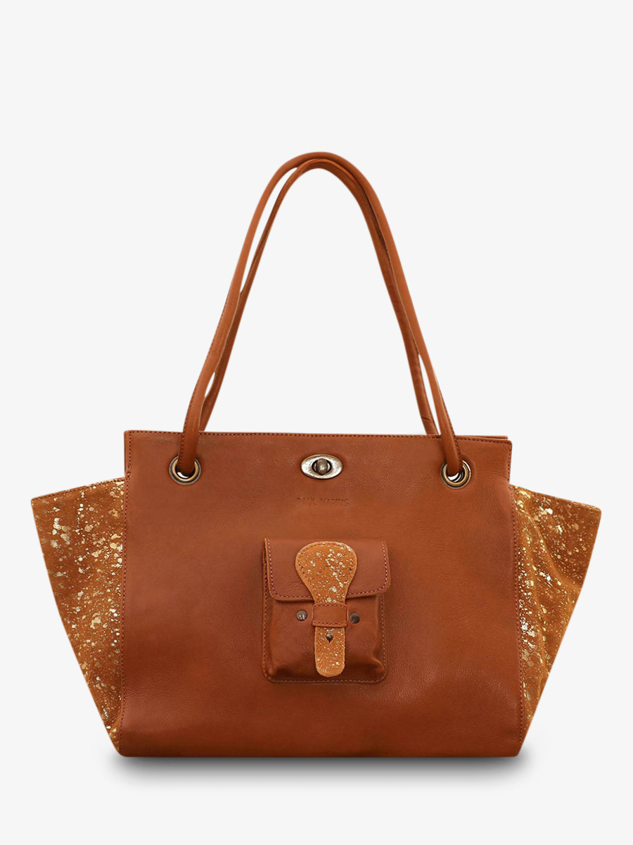 foto-vue-de-face-sac-a-main-cuir-paulmarius-marron-dore-madame-naturel-dore-paul-marius-m48-l-g
