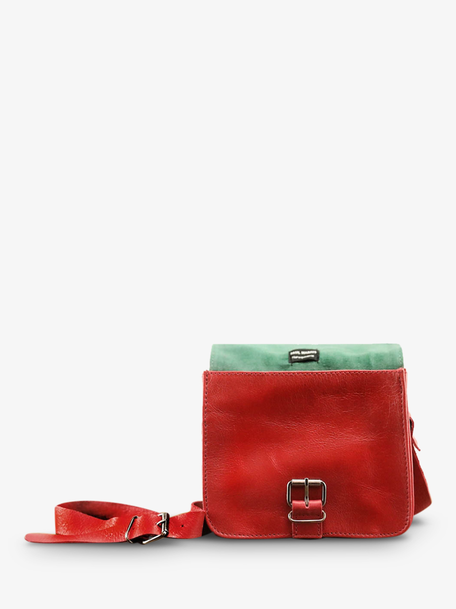 foto-materiaal-klein tasje-bandje-leder-vrouw-rood-lessential-red-paul-marius-m21-r
