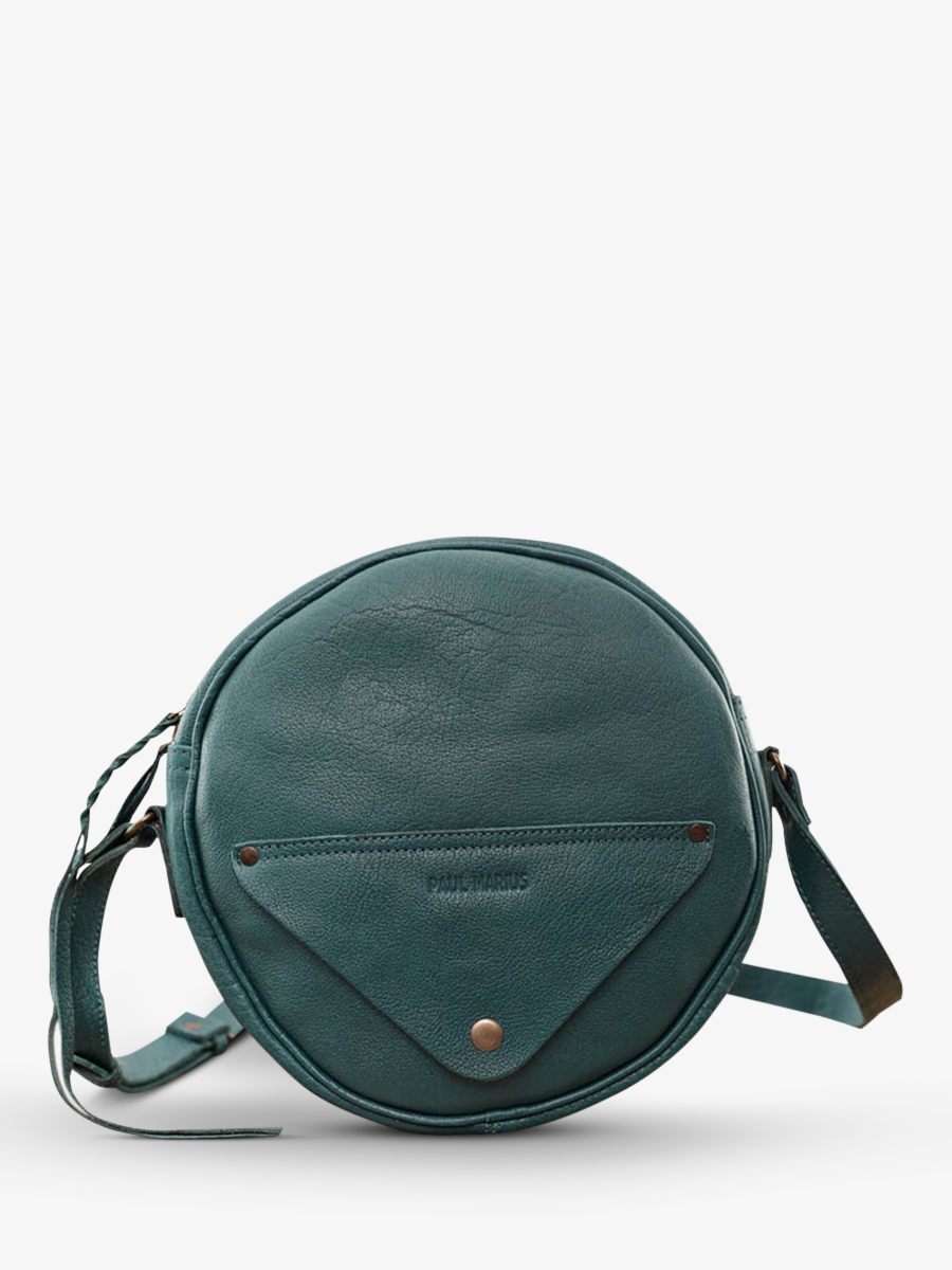 photo-front-face-bandolier-tas-leder-vrouw-blauw-lecrin-blauw-pool-paul-marius-w15-blu