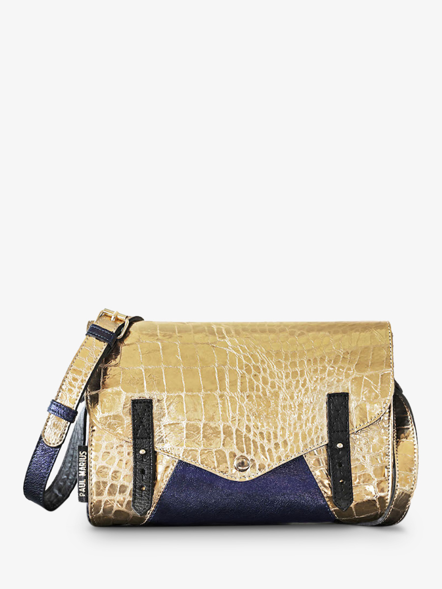 photo-front-picture-strap-bag-woman-leather-gold-blue-indispensable-caiman-gold-blue-metallised-paul-marius-w08-c-g-mcblu