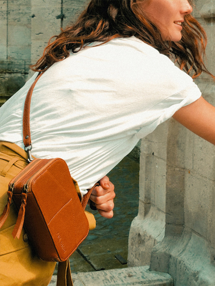 foto-riem-vrouwentas-leder-bruin-paula-naturel-paul-marius-m66 L