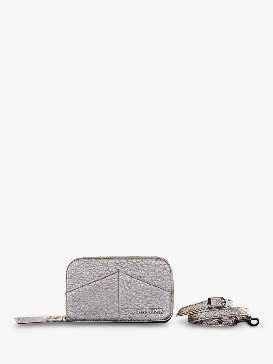 foto-gezicht-snaar-tas-leder-vrouw-zilver-paula-amber-zilver-paul-marius-m66-bs