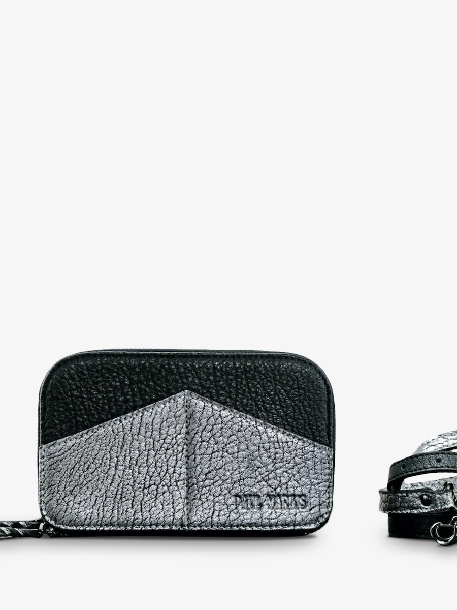 foto-cote-VIEW-BELT-BAG-LEATHER-WOMAN-SILVER-BLACK-PAULA-SILVER-BLACK-PAUL-MARIUS-M66-S-b