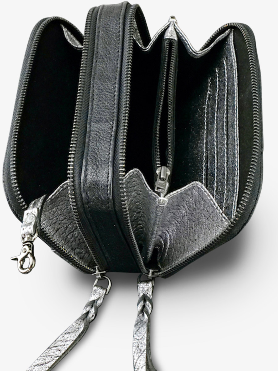 foto-INTERIEUR-BELT-BAG-LEATHER-WOMAN-SILVER-BLACK-PAULA-SILVER-BLACK-PAUL-MARIUS-M66-S-b