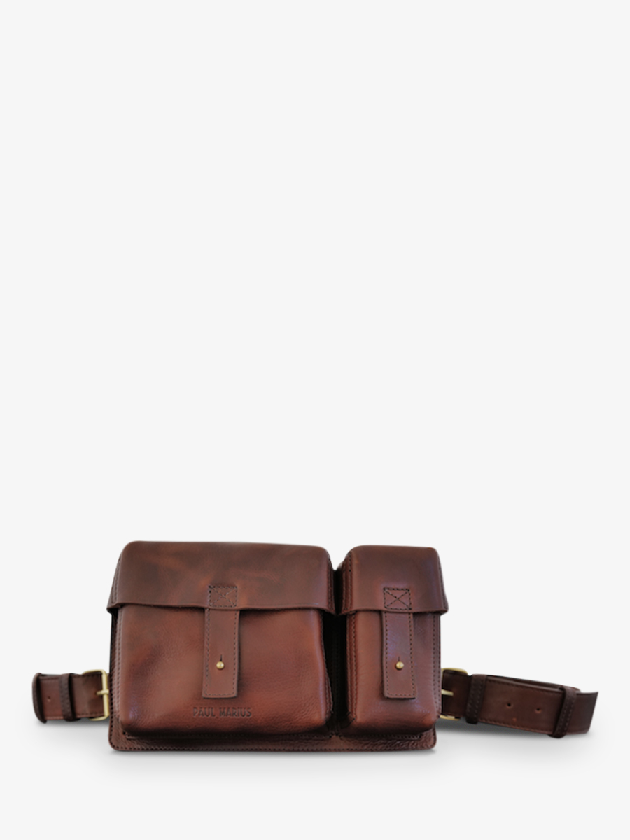 foto-front-sandouli-tas-vrouw-leder-bruin-lacartouchiere-bruin-olie-paul-marius-m401-omb