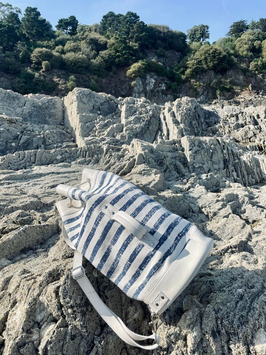 foto-interieur-sac-de-voyage-tissus-bleu-blanc-lepackage-côte-ouest-mariniere-paul-marius-m106-cnv-blu-w