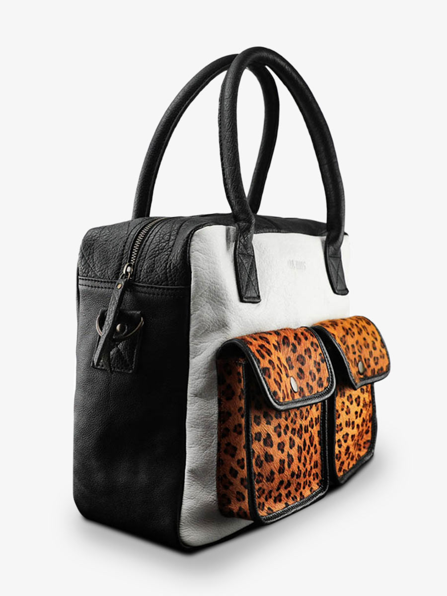 photo-cote-document-case-vrouw-lederen-zwart-wit-ledandy-leopard-zwart-wit-paul-marius-w04-lp-b-w