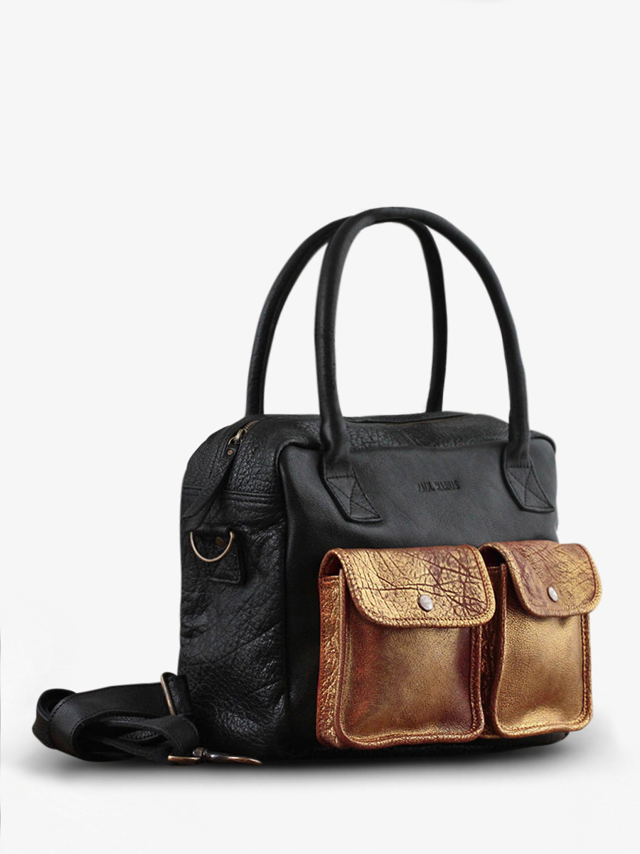 foto-cote-document-deur-vrouw-leder-zwart-goud-ledandy-zwart-goud-paul-marius-w04S B-G